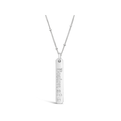 Boston 26.2 Petite Rectangle Necklace