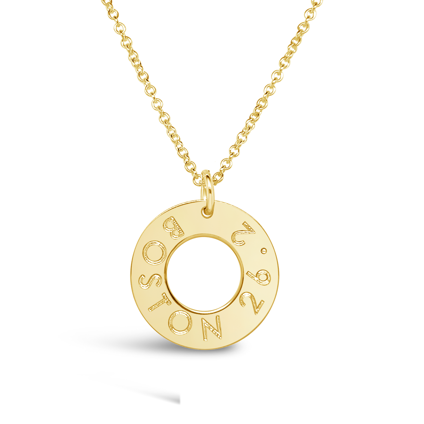 Boston 26.2 Washer Necklace