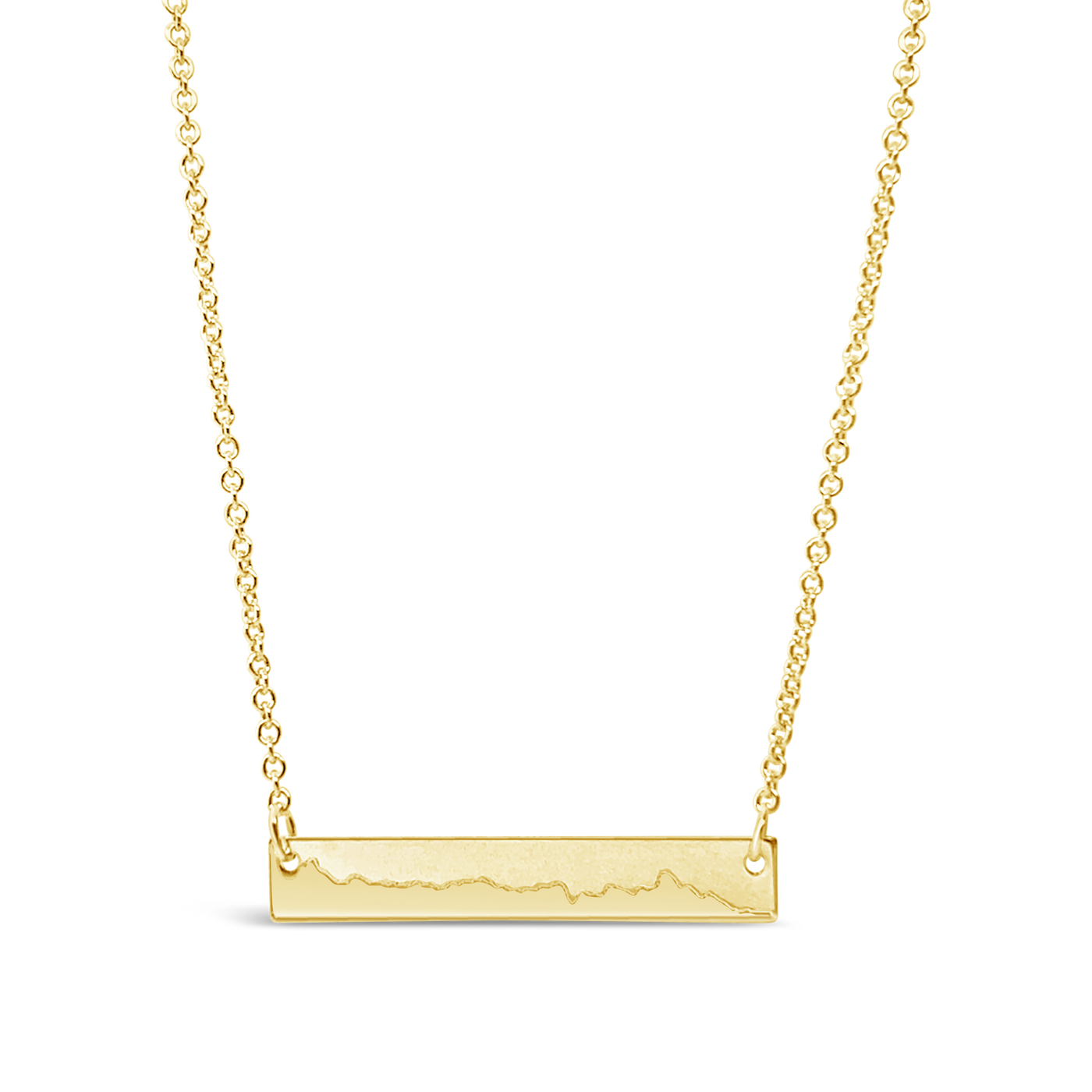 Custom Elevation Horizontal Bar Necklace