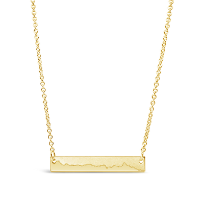 Custom Elevation Horizontal Bar Necklace