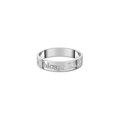 City Distance Engraved Ring
