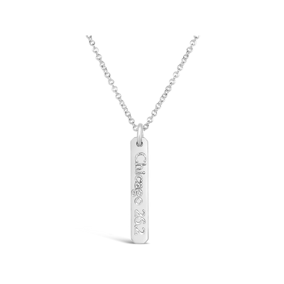 Chicago 26.2 Petite Rectangle Necklace