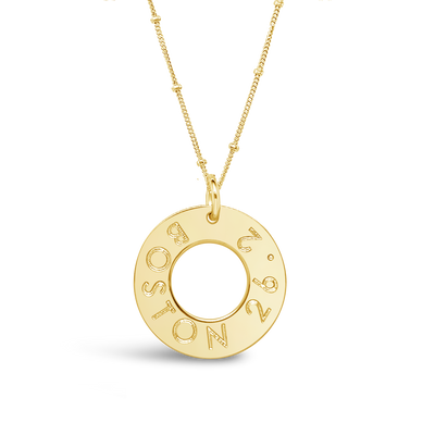 Boston 26.2 Washer Necklace