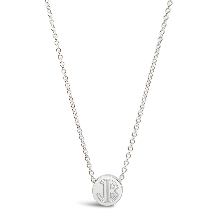 Circle Monogram Bead Necklace