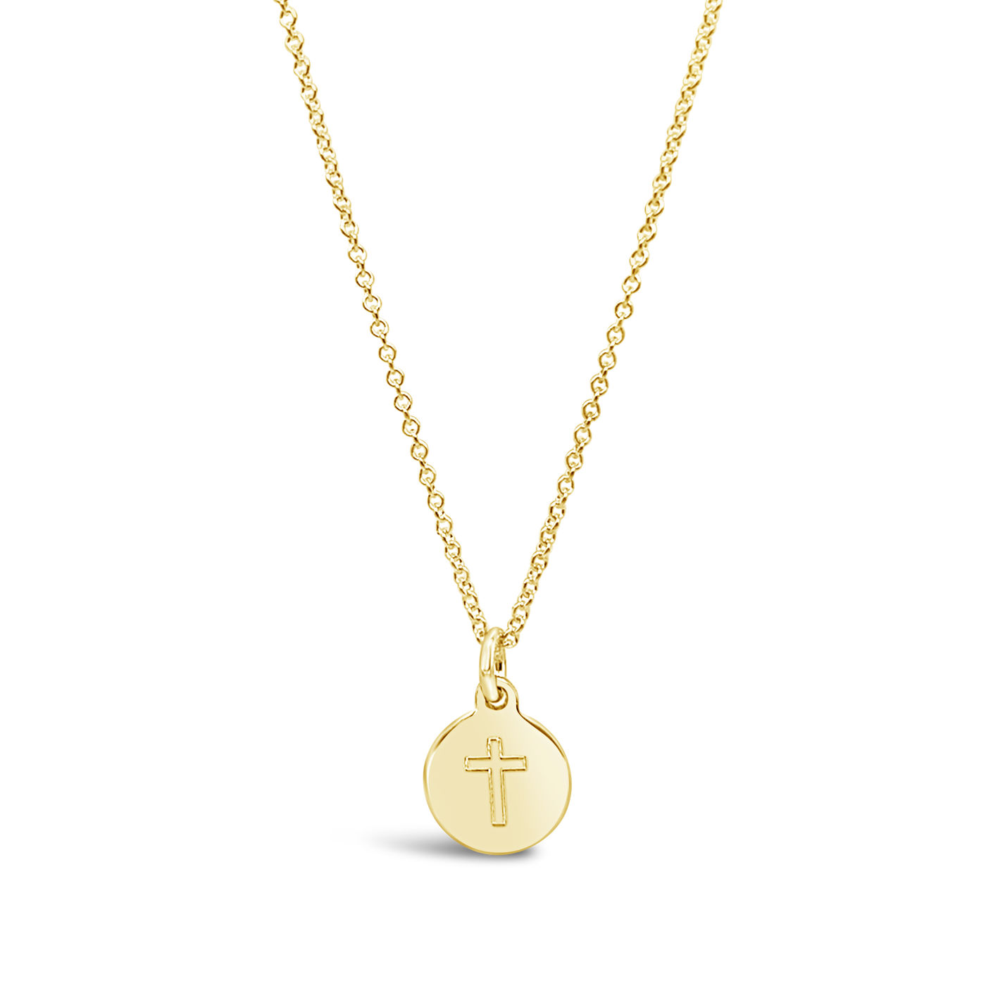 Cross Disc Necklace