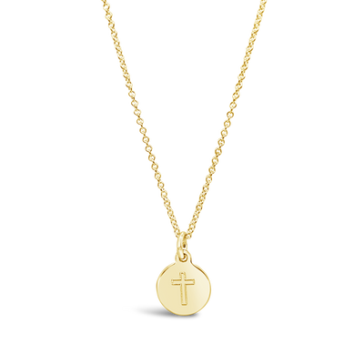 Cross Disc Necklace