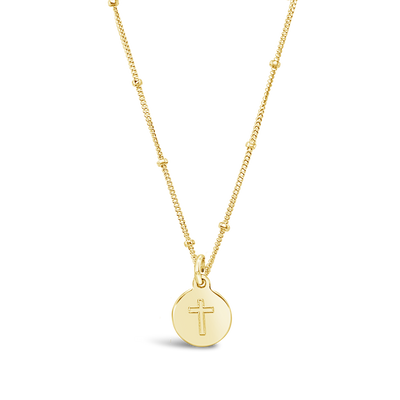 Cross Disc Necklace