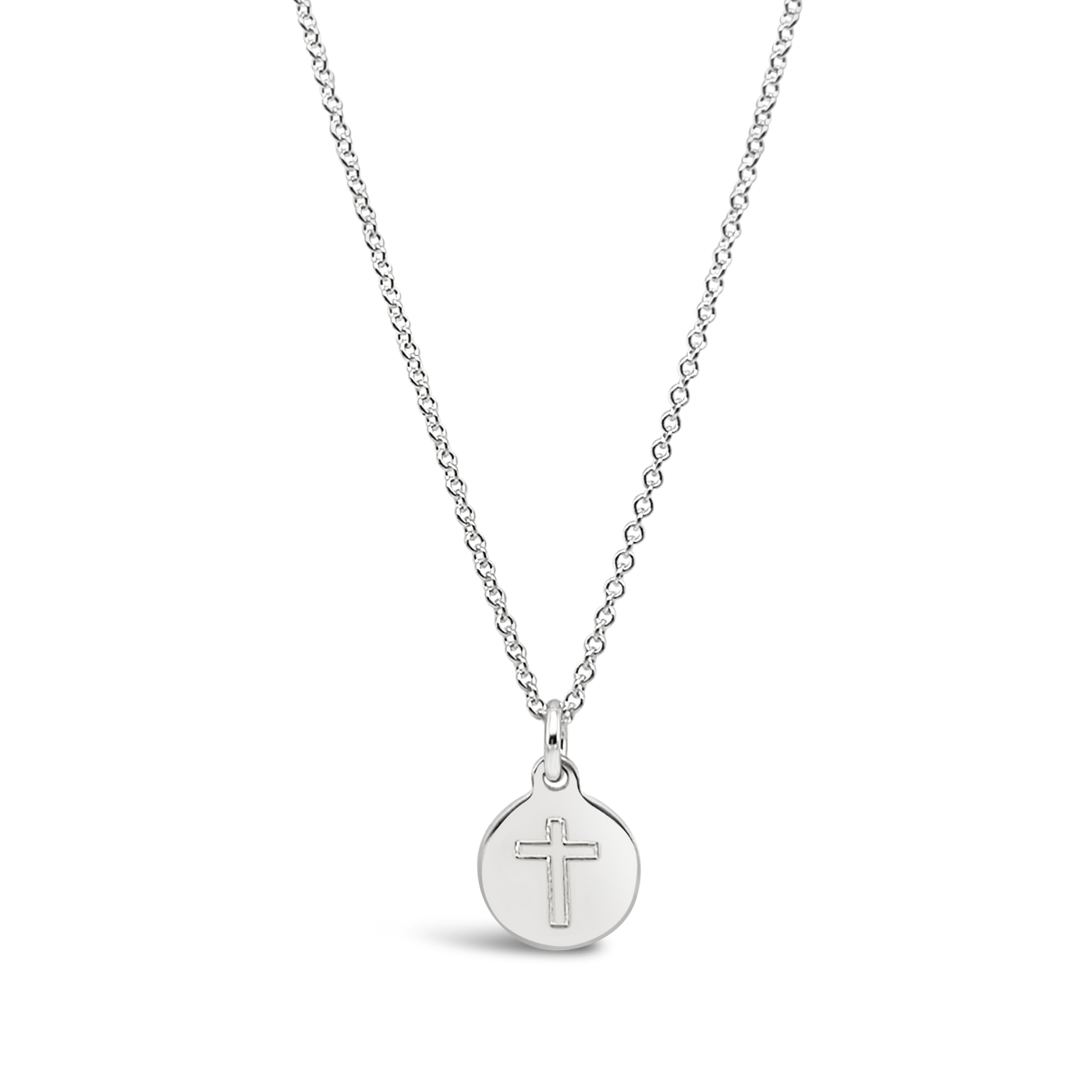 Cross Disc Necklace