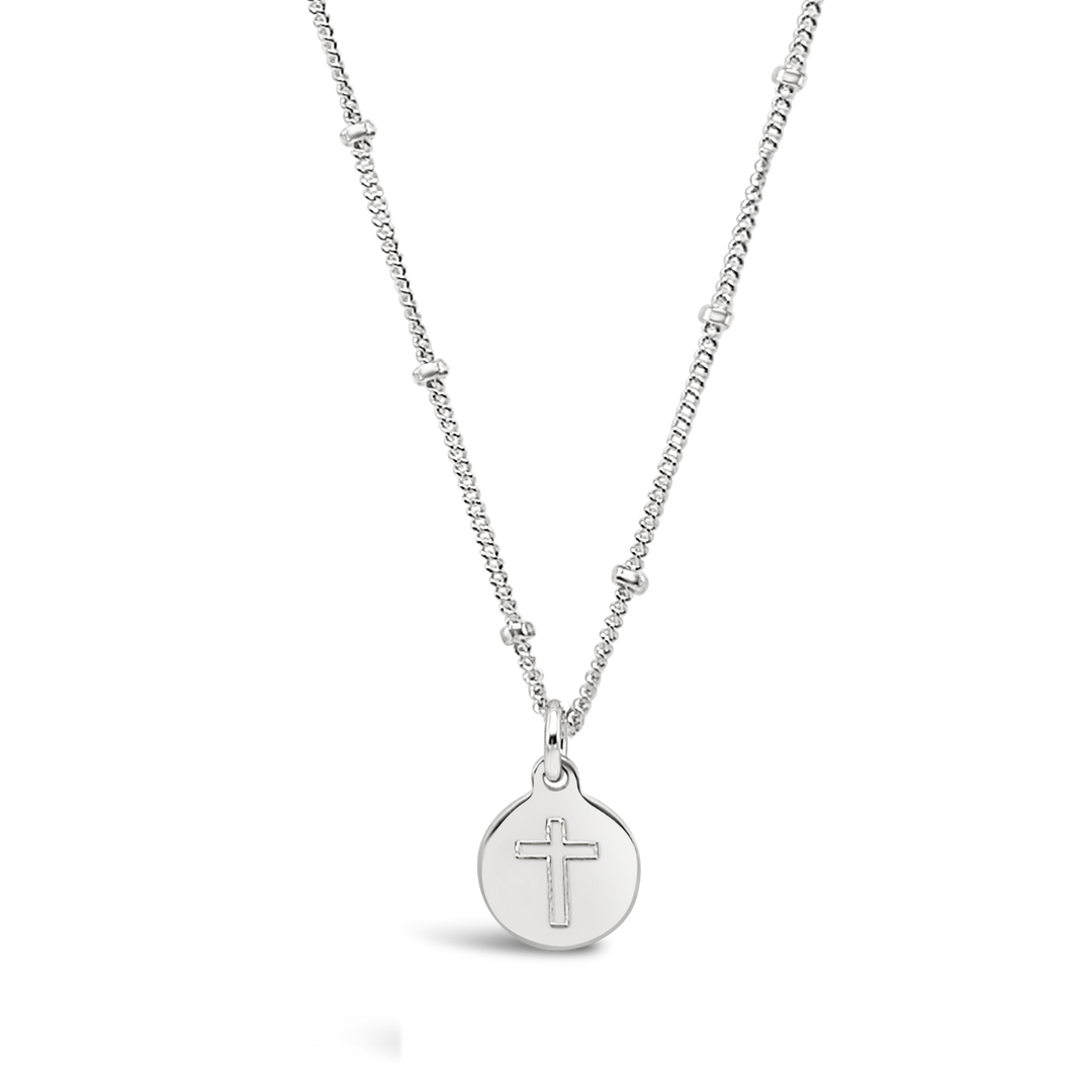 Cross Disc Necklace