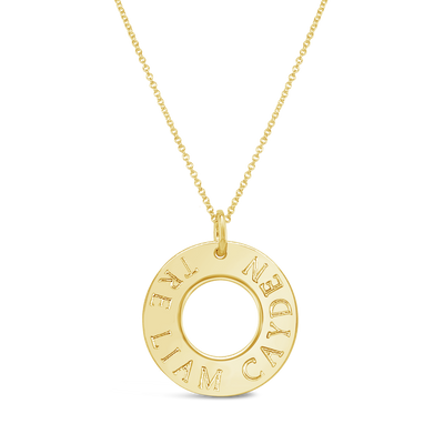 Family Names Washer Necklace