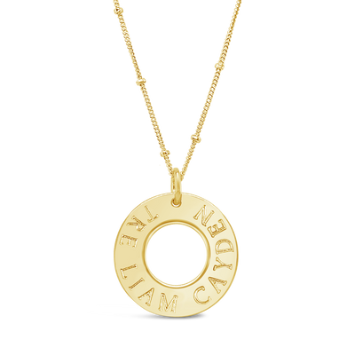 Family Names Washer Necklace