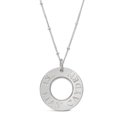 Family Names Washer Necklace