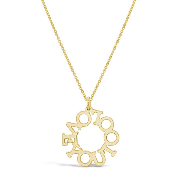 Halo Personalized Necklace