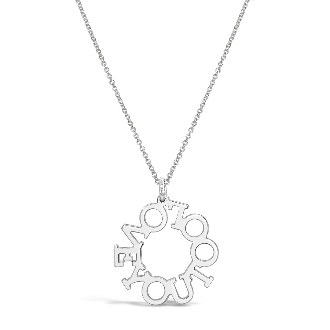 Halo Large Personalized Necklace