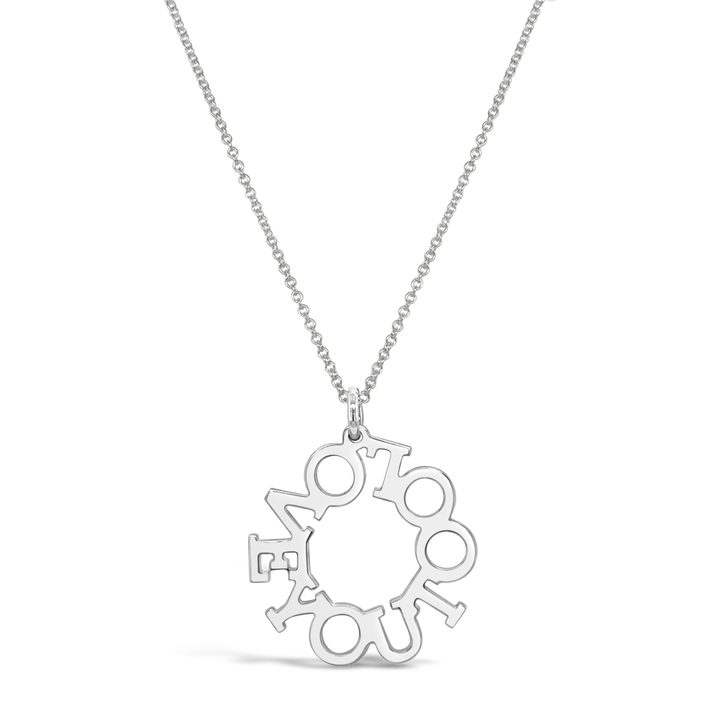 Halo Large Personalized Necklace