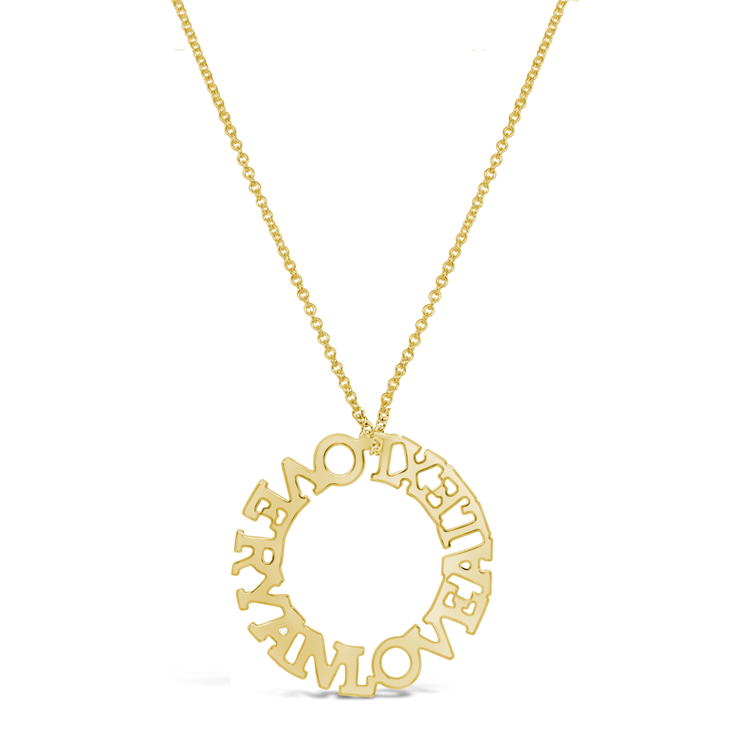 Halo Personalized Necklace