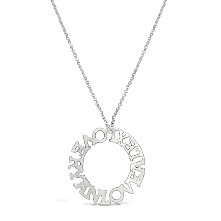 Halo Large Personalized Necklace