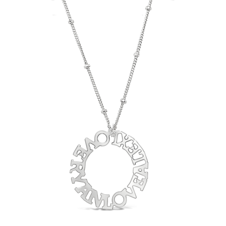 Halo Large Personalized Necklace