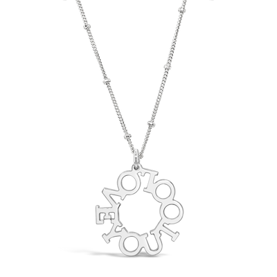 Halo Personalized Necklace