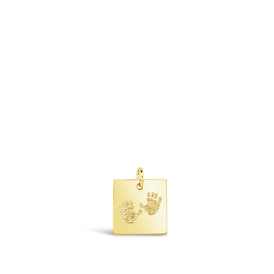 Custom Handprint Square Necklace