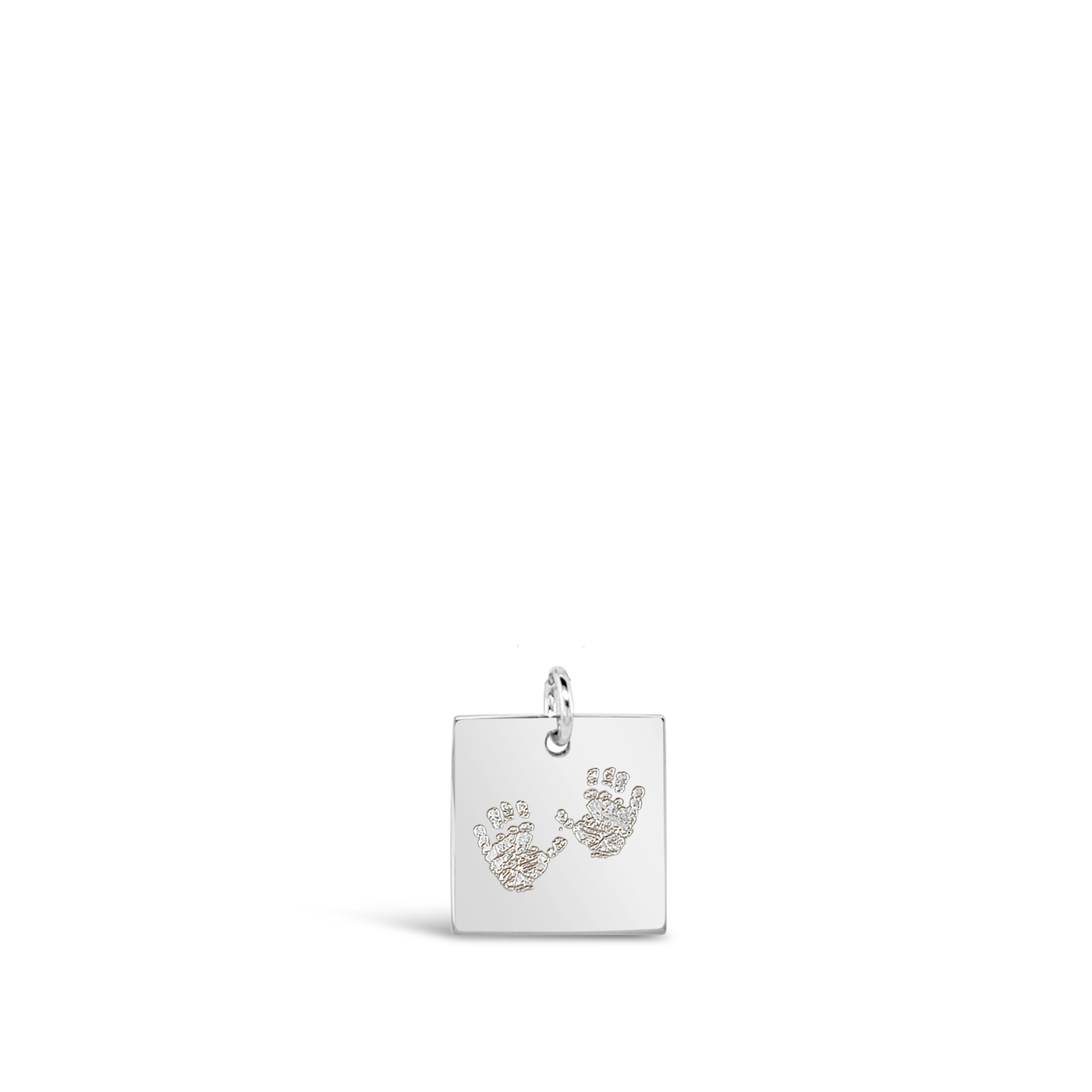 Custom Handprint Square Necklace