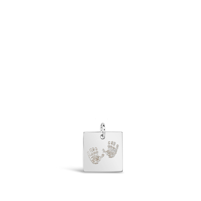 Custom Handprint Square Necklace