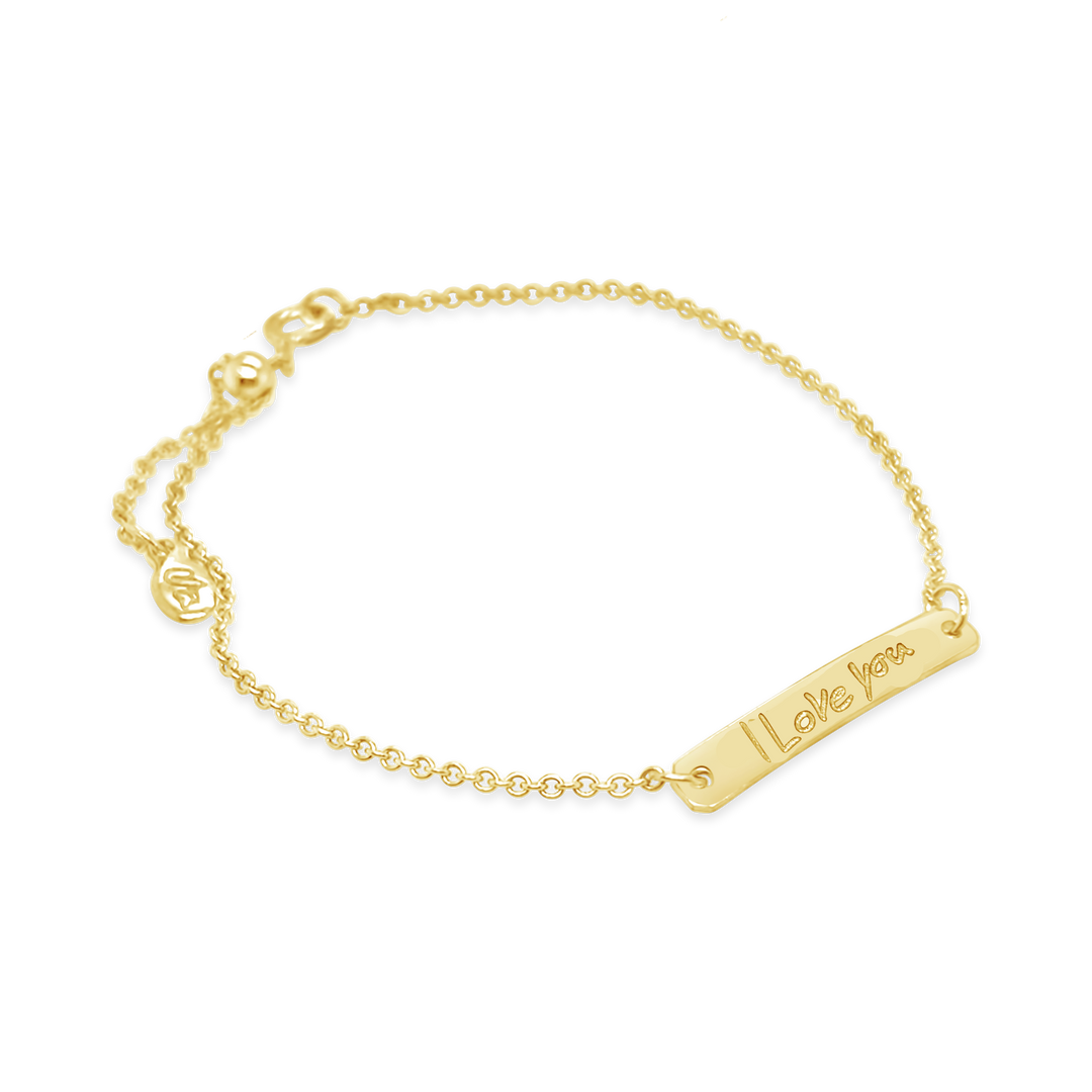 Handwriting Petite Bar Bracelet