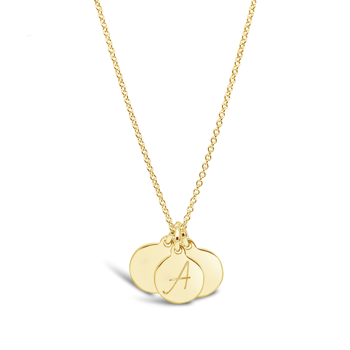 Initial Disc Necklace (3 Discs)