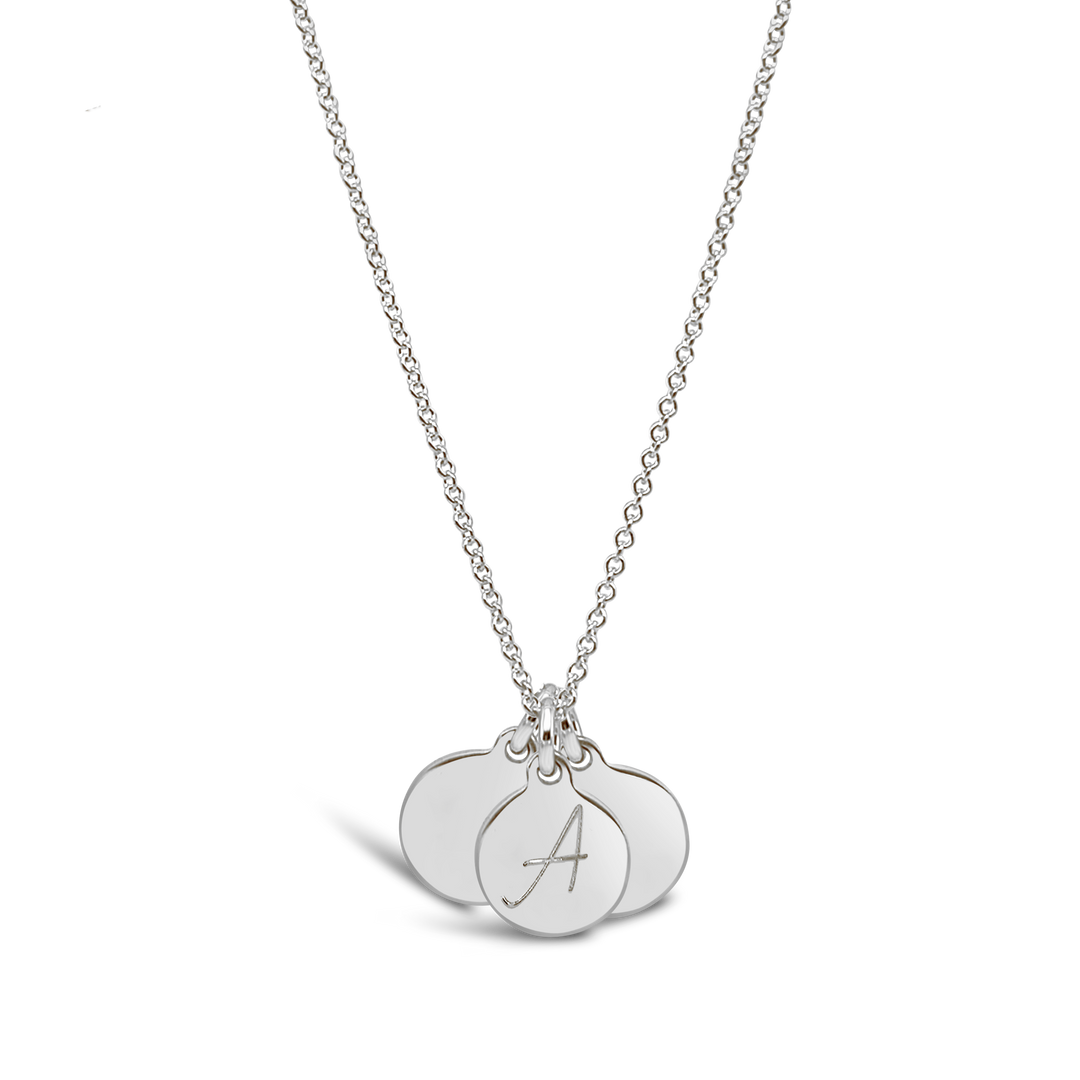 Initial Disc Necklace (3 Discs)