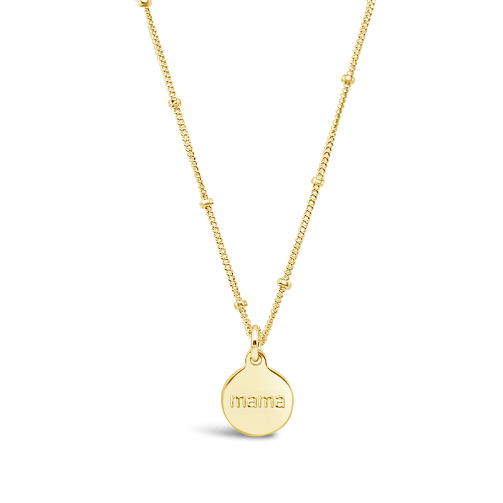 Mantra Disc Necklace