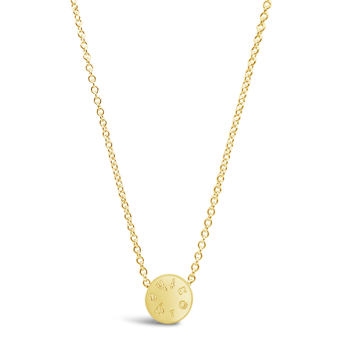 Circle Mantra Bead Necklace
