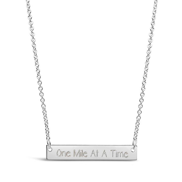 Mantra Horizontal Bar Necklace