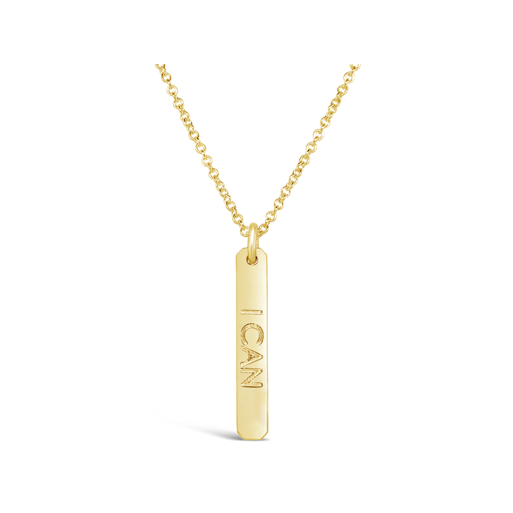 Mantra Petite Rectangle Necklace