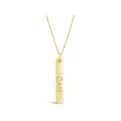 Mantra Petite Rectangle Necklace