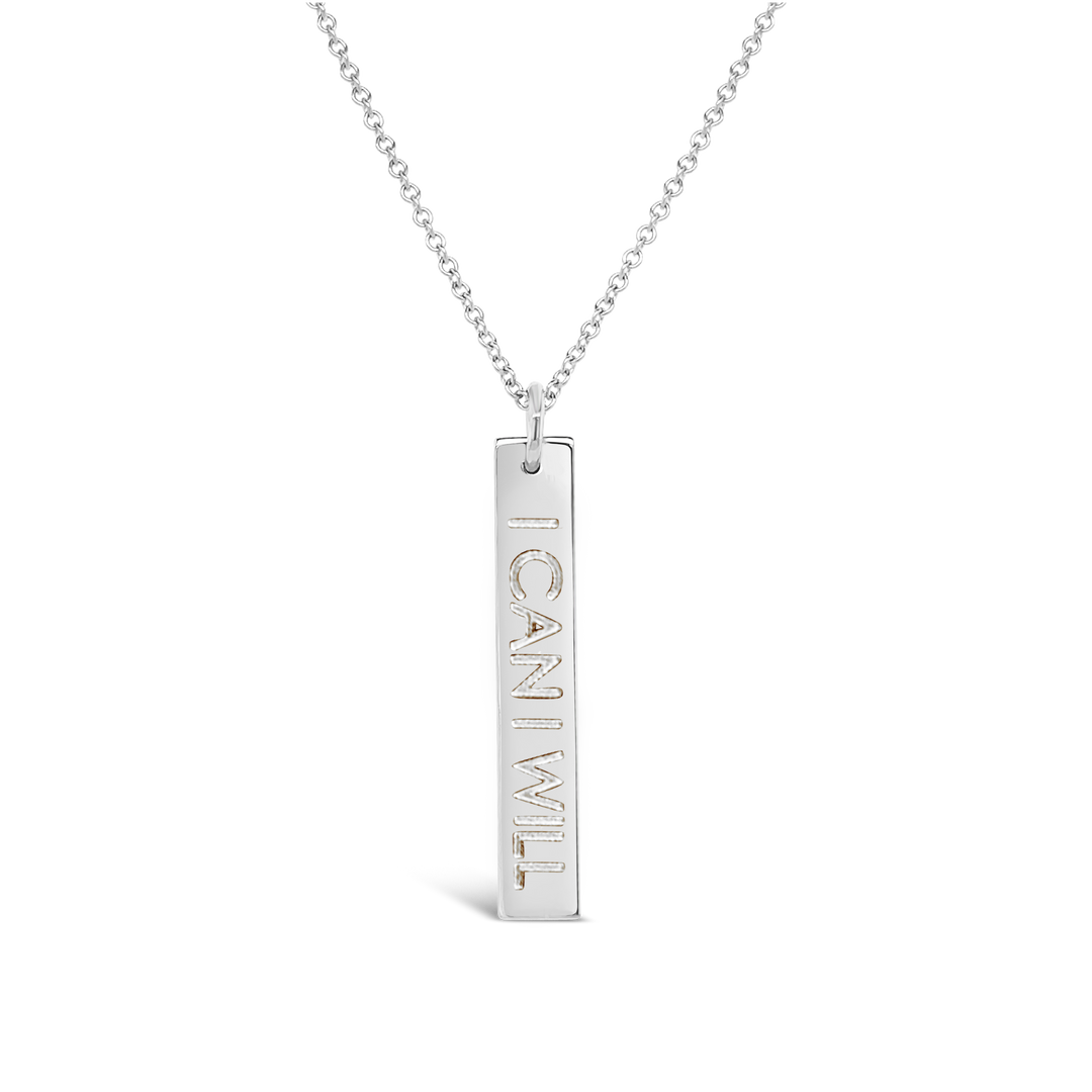 Mantra Rectangle Necklace