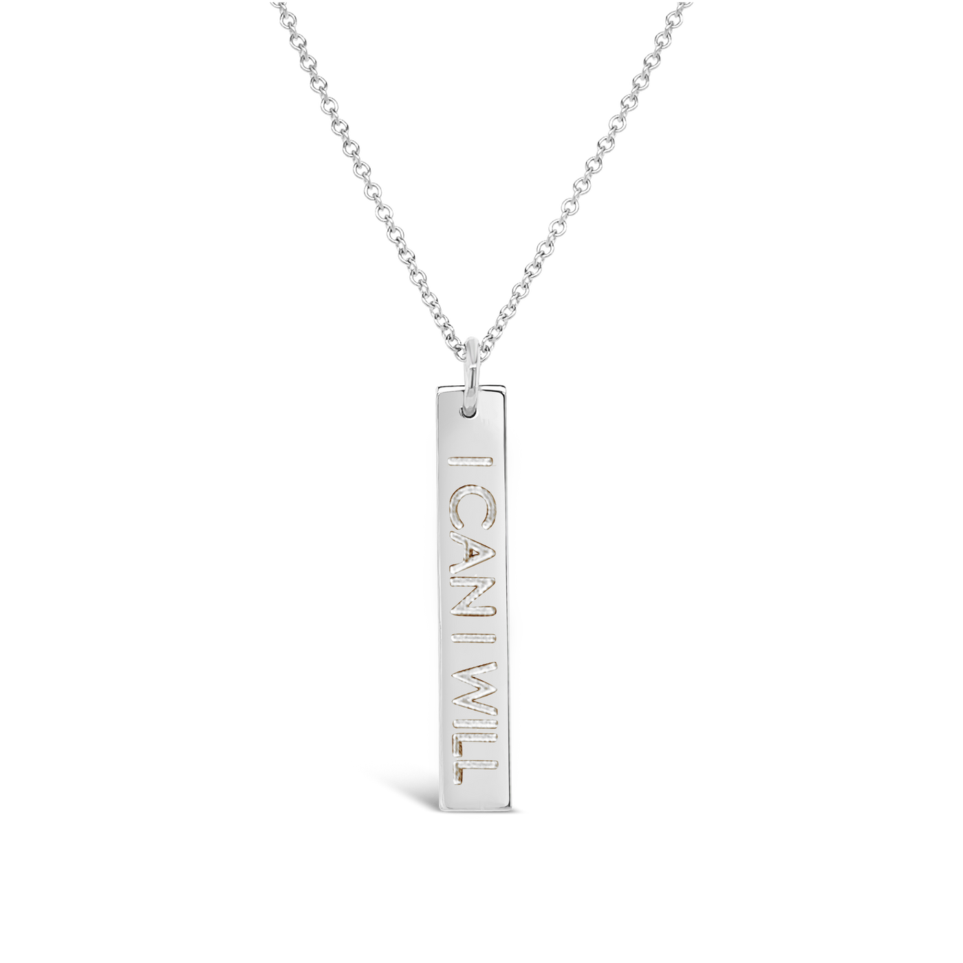 Mantra Rectangle Necklace