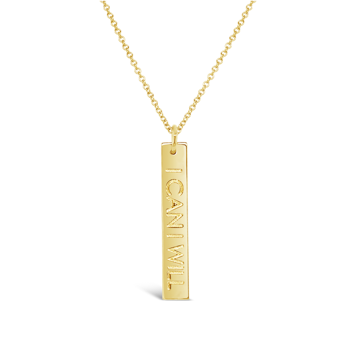 Mantra Rectangle Necklace