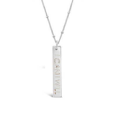 Mantra Rectangle Necklace