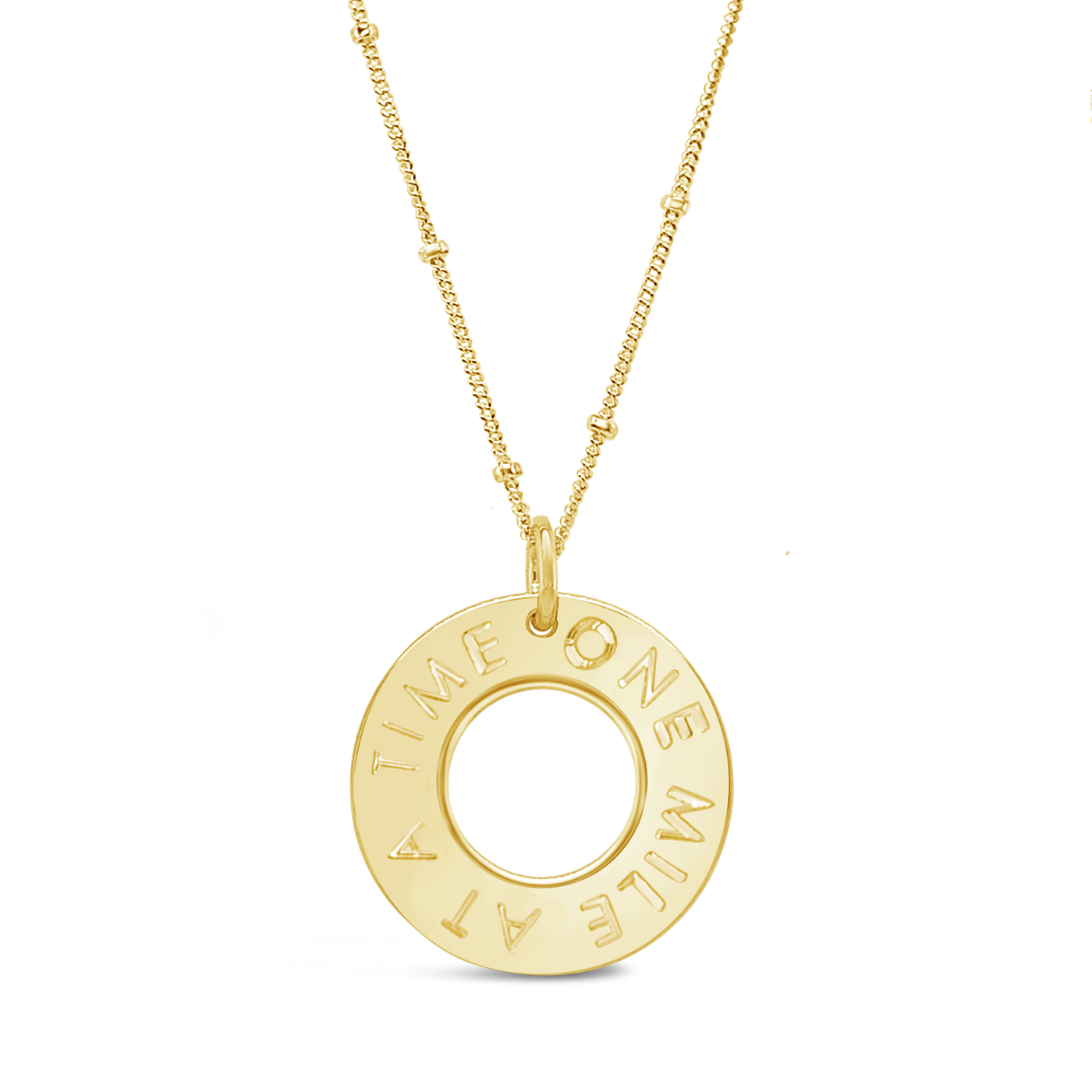 Mantra Washer Necklace