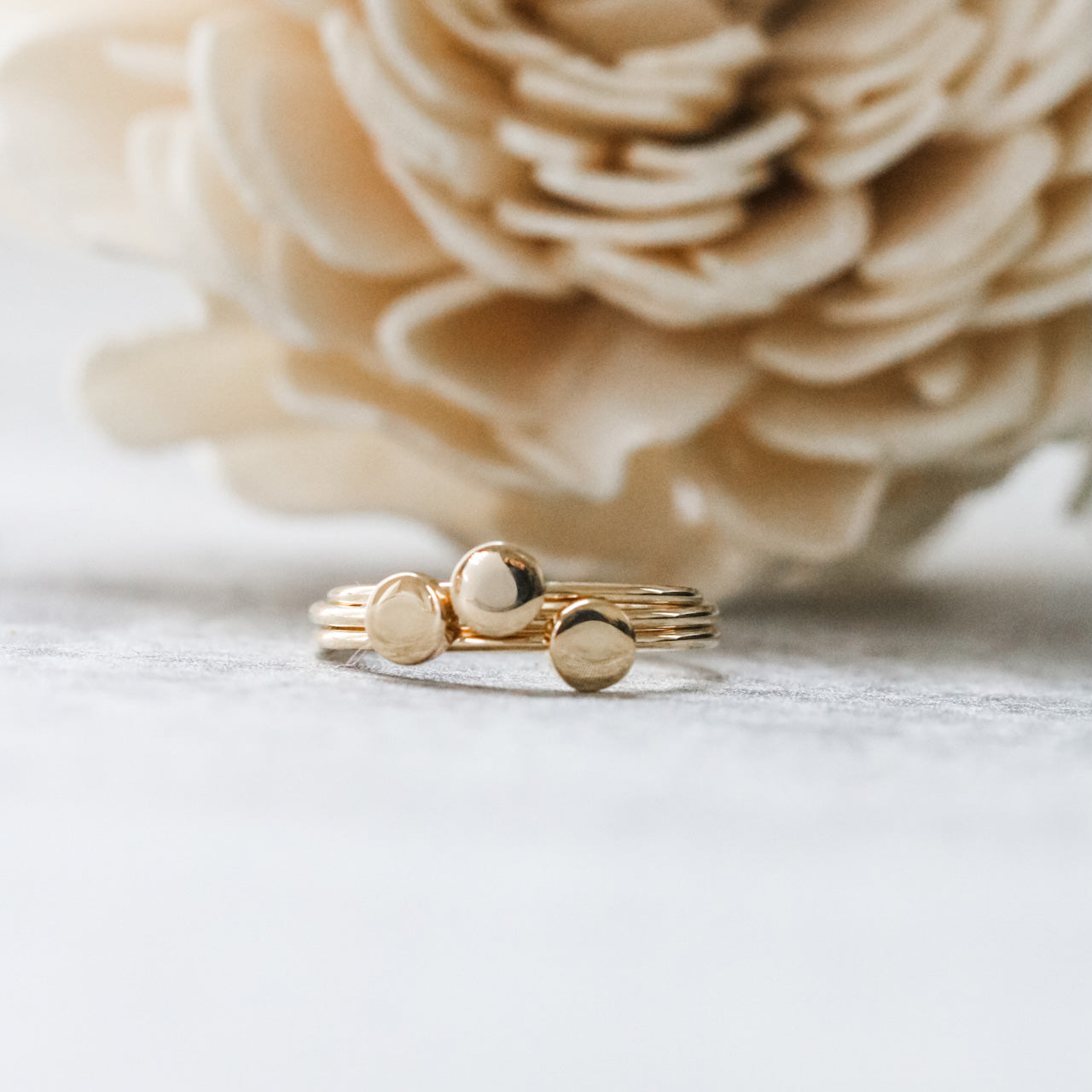 Micro Engraved Stackable Ring