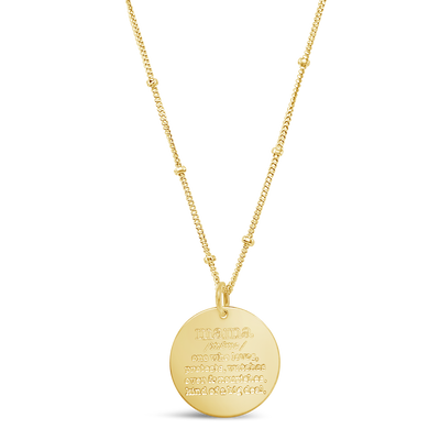 Mama Defined Disc Necklace