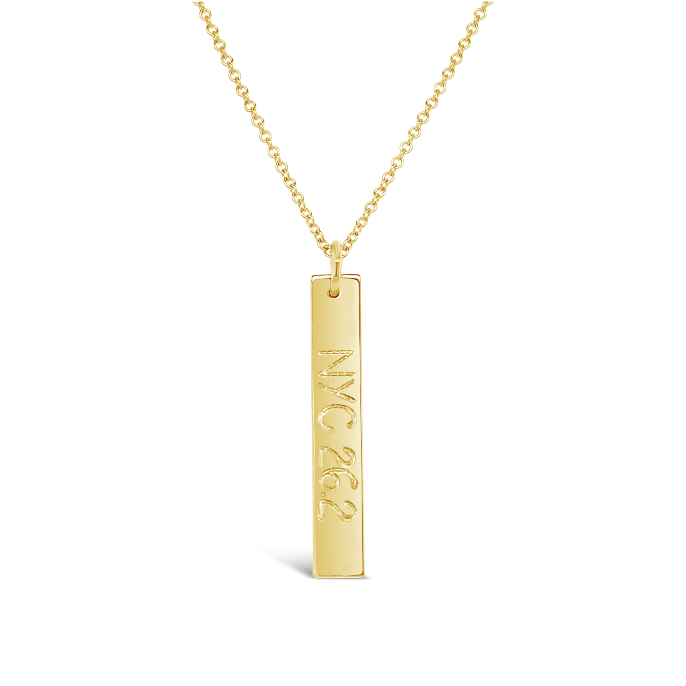 City Distance Rectangle Necklace