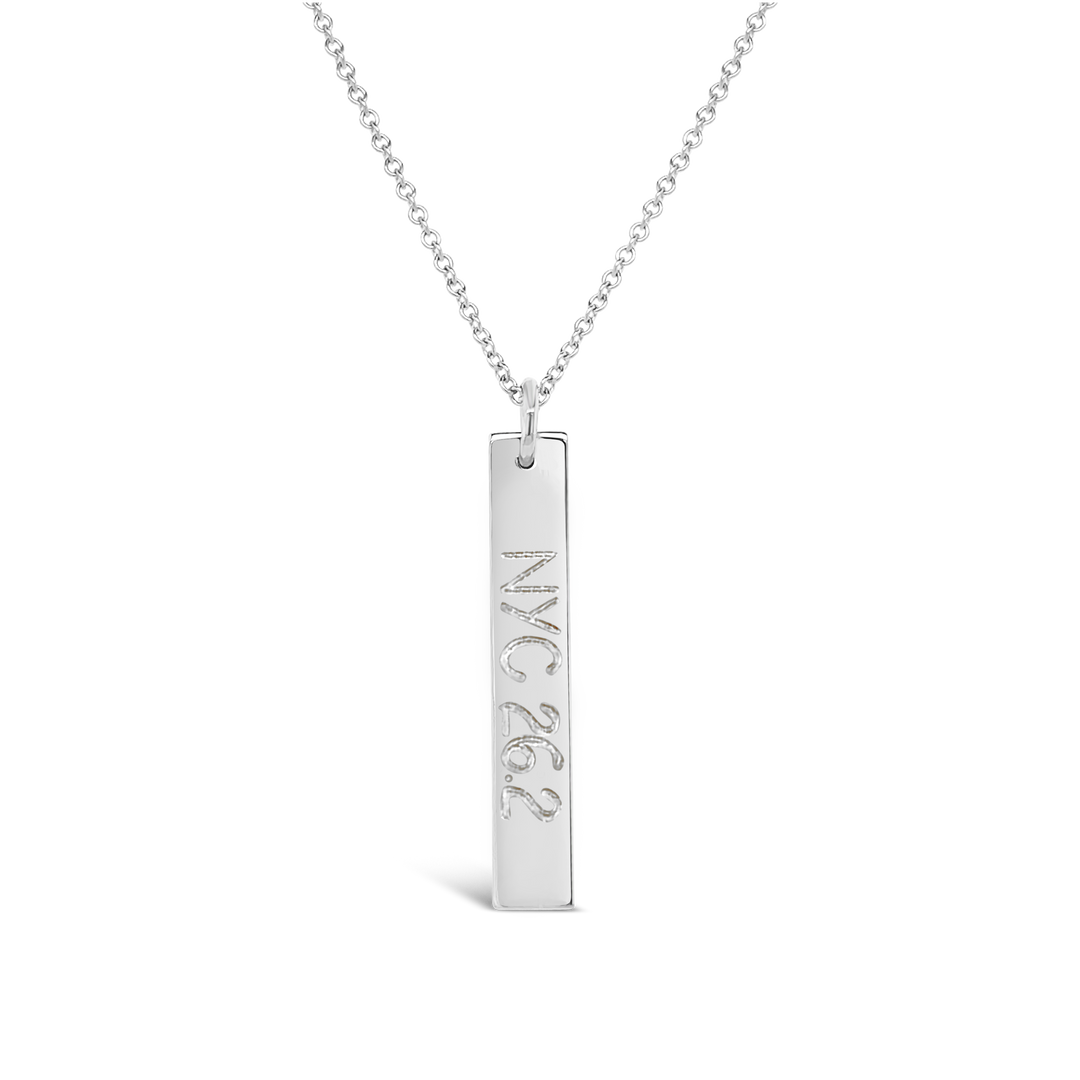 City Distance Rectangle Necklace