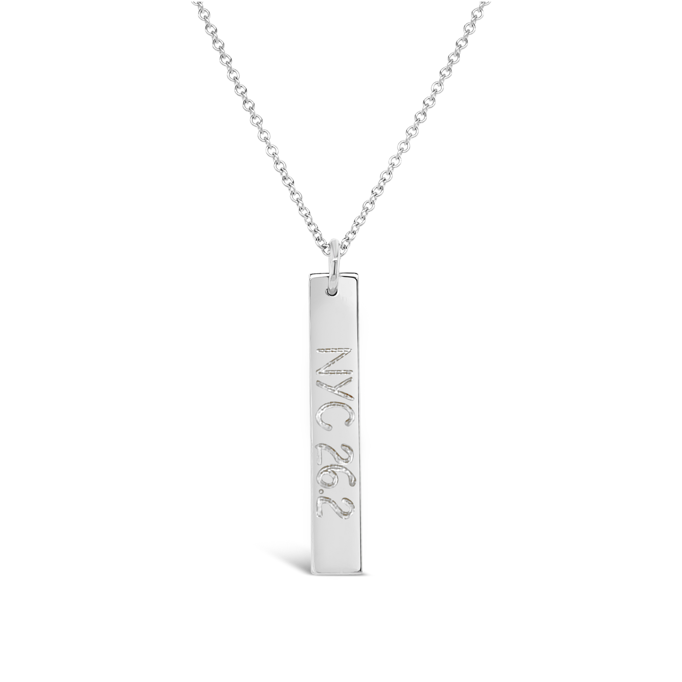 City Distance Rectangle Necklace