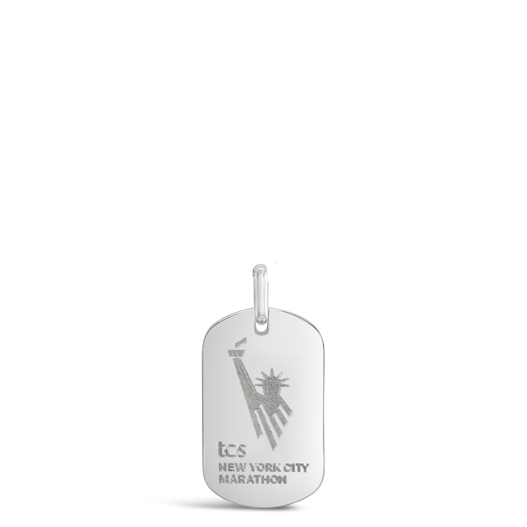 TCS New York City Marathon Dog Tag Necklace