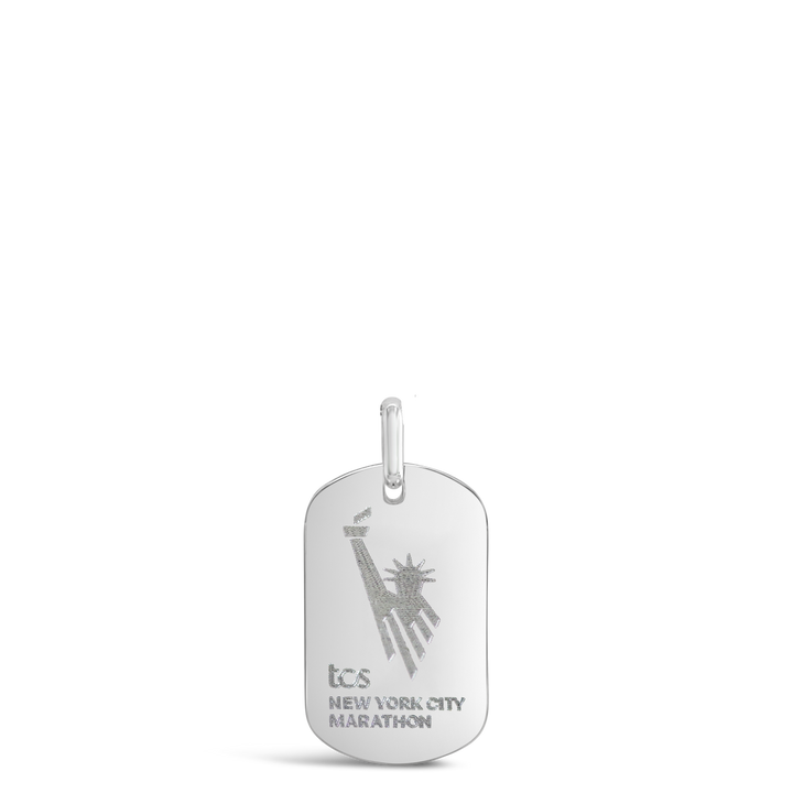 TCS New York City Marathon Dog Tag Necklace