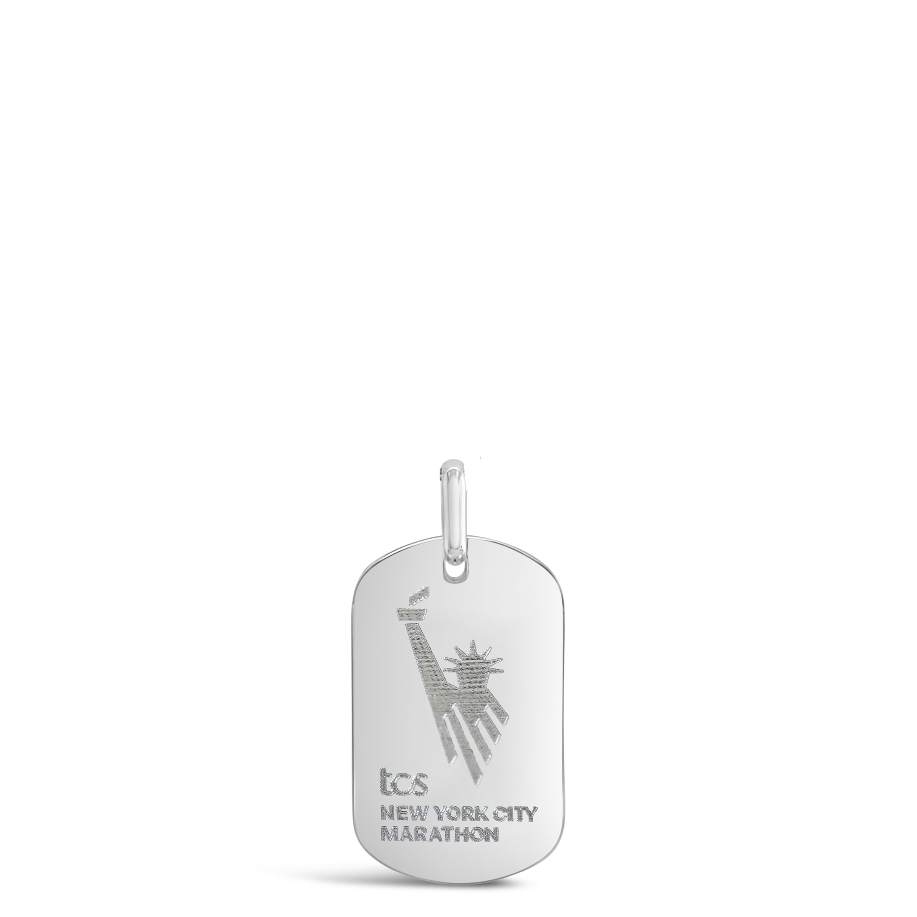 TCS New York City Marathon Dog Tag Necklace Erica Sara Designs