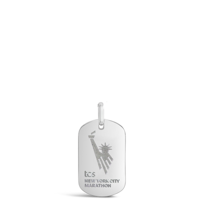TCS New York City Marathon Dog Tag Necklace