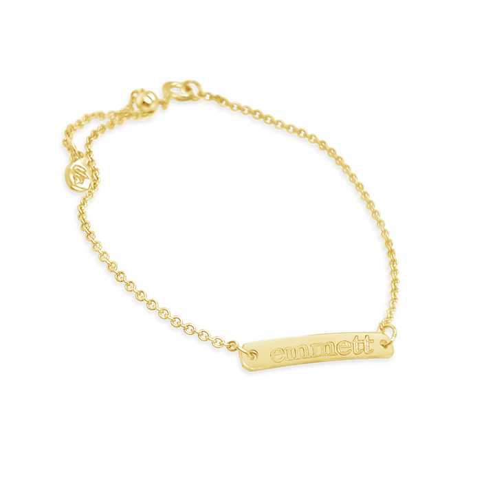 Name Petite Bar Bracelet