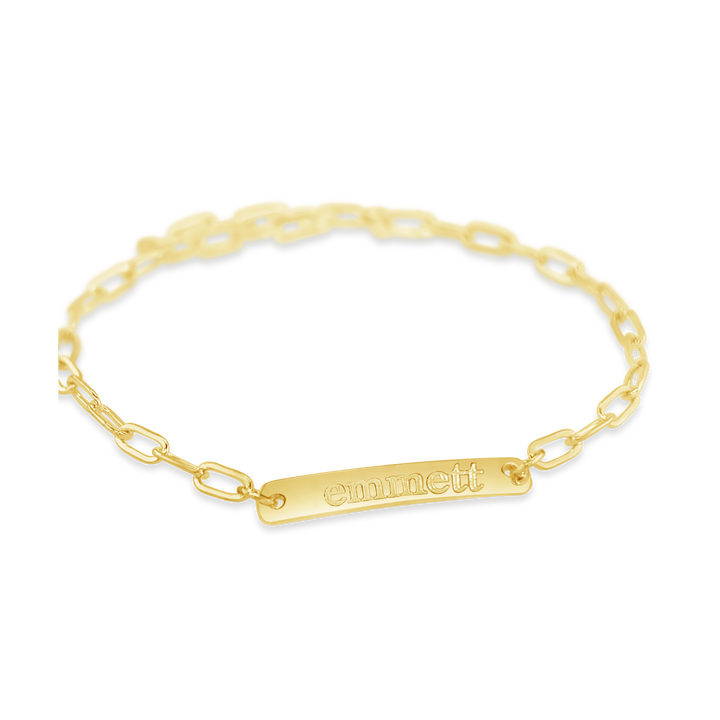 Name Petite Bar Bracelet